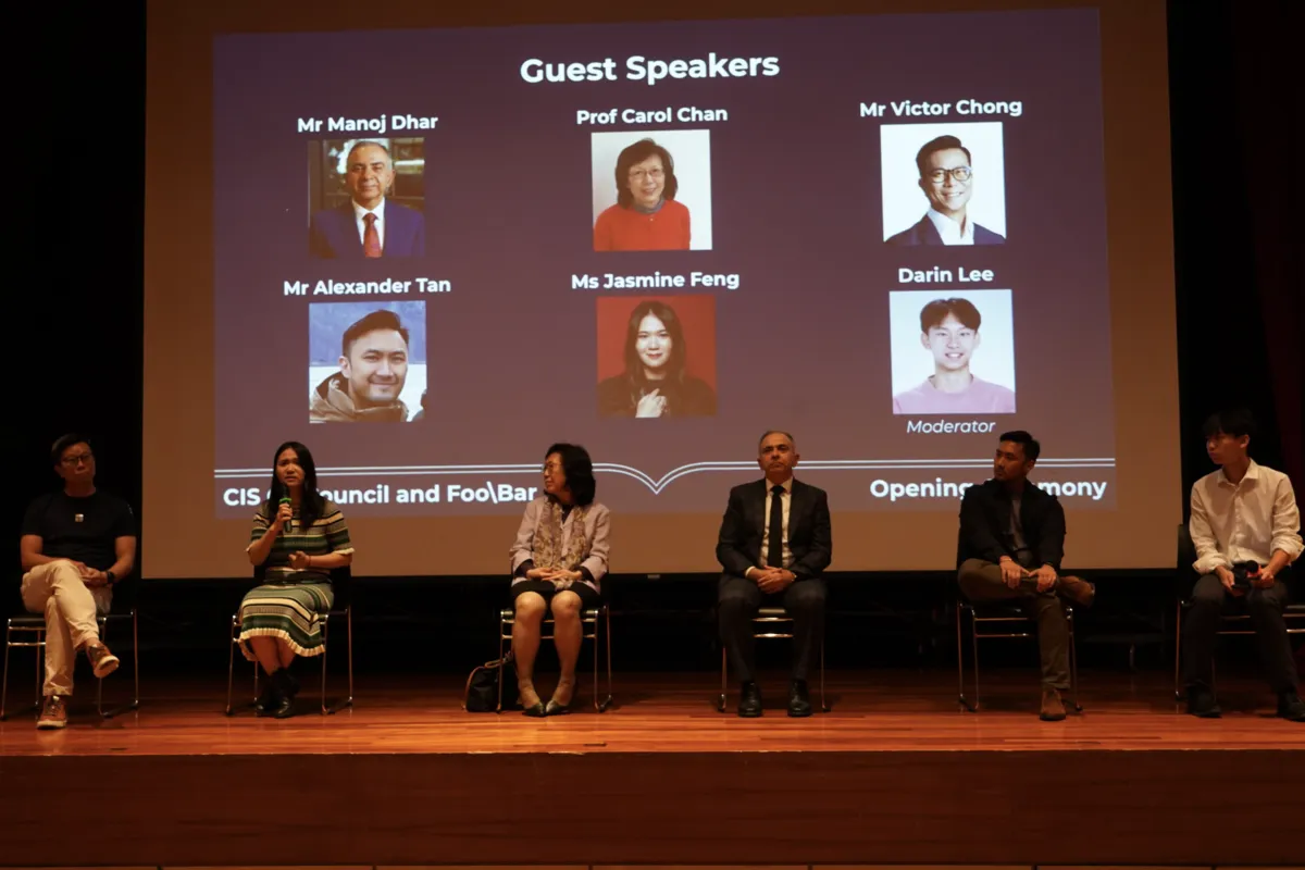 Guest speakers on stage