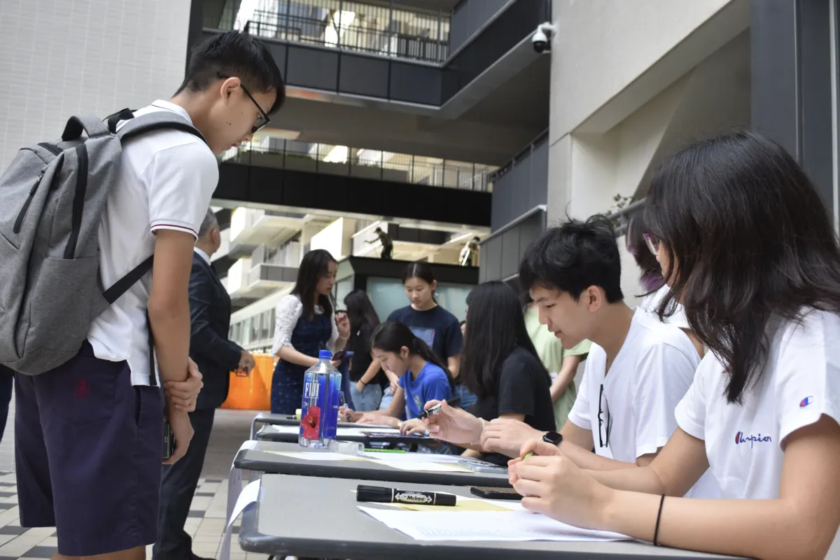 Registration desk at HK Hacks