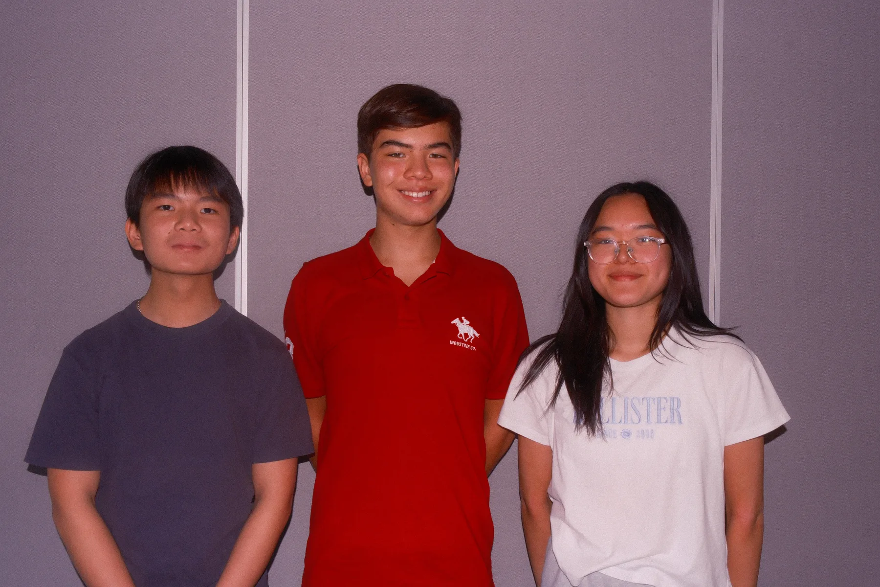 Miguel Wang, Oliver Stapleton and Allison Yip, vice presidents